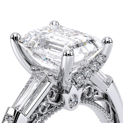 Verragio Three-Stone Emerald Engagement Ring