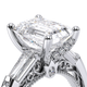 Verragio Three-Stone Emerald Engagement Ring
