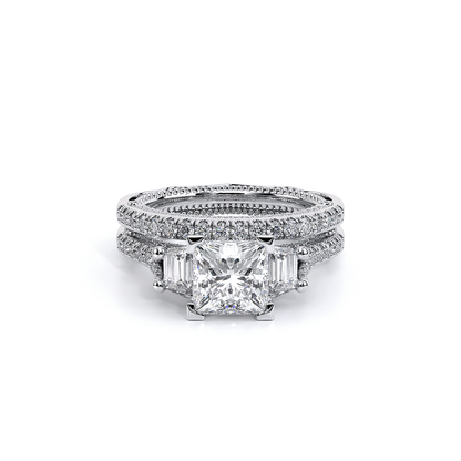 Verragio Three-Stone Princess Engagement Ring