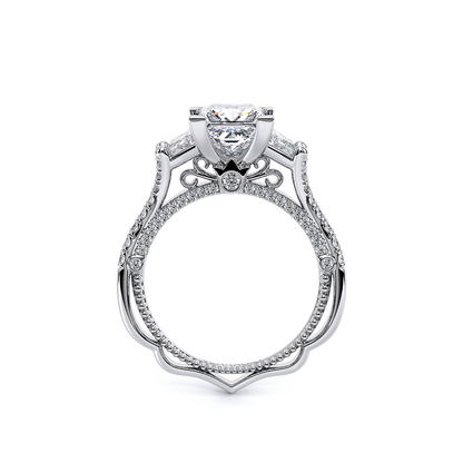 Verragio Three-Stone Princess Engagement Ring