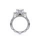 Verragio Three-Stone Princess Engagement Ring