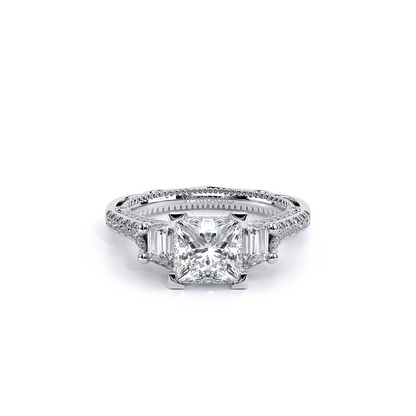 Verragio Three-Stone Princess Engagement Ring