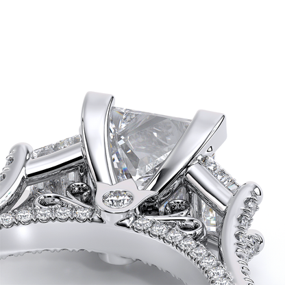 Verragio Three-Stone Princess Engagement Ring