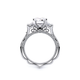 Verragio Three-Stone Emerald Engagement Ring