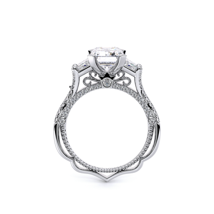 Verragio Three-Stone Emerald Engagement Ring