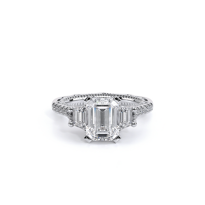 Verragio Three-Stone Emerald Engagement Ring
