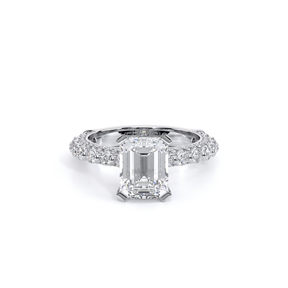 Verragio Pave Emerald Engagement Ring