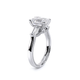 Verragio Three-Stone Emerald Engagement Ring