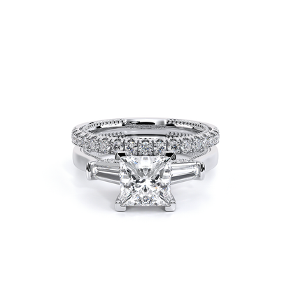 Verragio Three-Stone Princess Engagement Ring