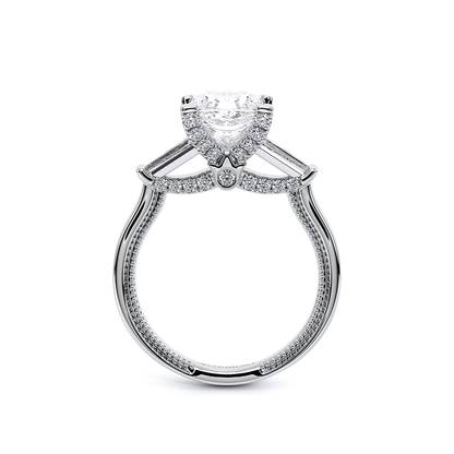 Verragio Three-Stone Princess Engagement Ring