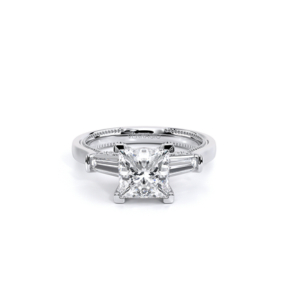 Verragio Three-Stone Princess Engagement Ring