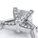 Verragio Three-Stone Princess Engagement Ring