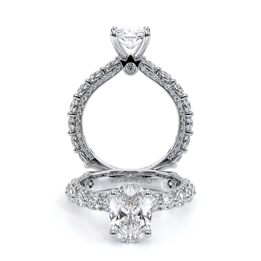 Verragio Pave Oval Engagement Ring