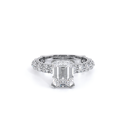 Verragio Pave Emerald Engagement Ring