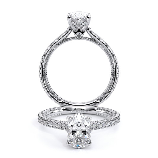 Verragio Pave Oval Engagement Ring