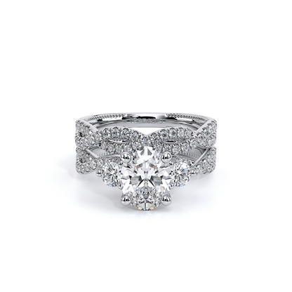 Verragio Three-Stone Oval Engagement Ring