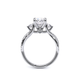 Verragio Three-Stone Oval Engagement Ring