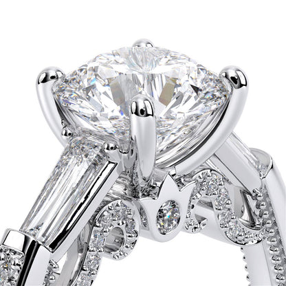 Verragio Three-Stone Round Engagement Ring