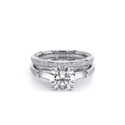 Verragio Three-Stone Round Engagement Ring