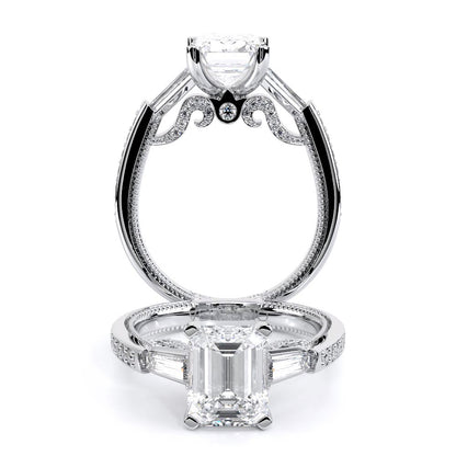 Verragio Three-Stone Emerald Engagement Ring