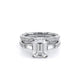 Verragio Three-Stone Emerald Engagement Ring