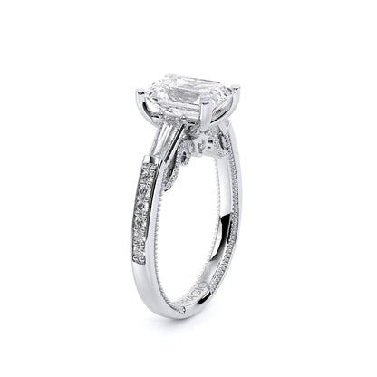 Verragio Three-Stone Emerald Engagement Ring