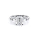 Verragio Three-Stone Emerald Engagement Ring