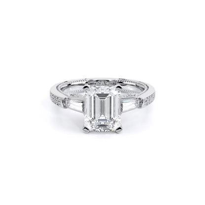Verragio Three-Stone Emerald Engagement Ring