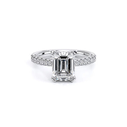Verragio Pave Emerald Engagement Ring