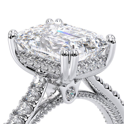Verragio Pave Emerald Engagement Ring