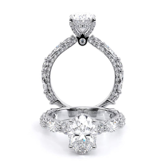 Verragio Pave Oval Engagement Ring