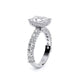 Verragio Pave Emerald Engagement Ring