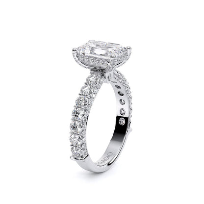 Verragio Pave Emerald Engagement Ring
