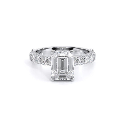 Verragio Pave Emerald Engagement Ring