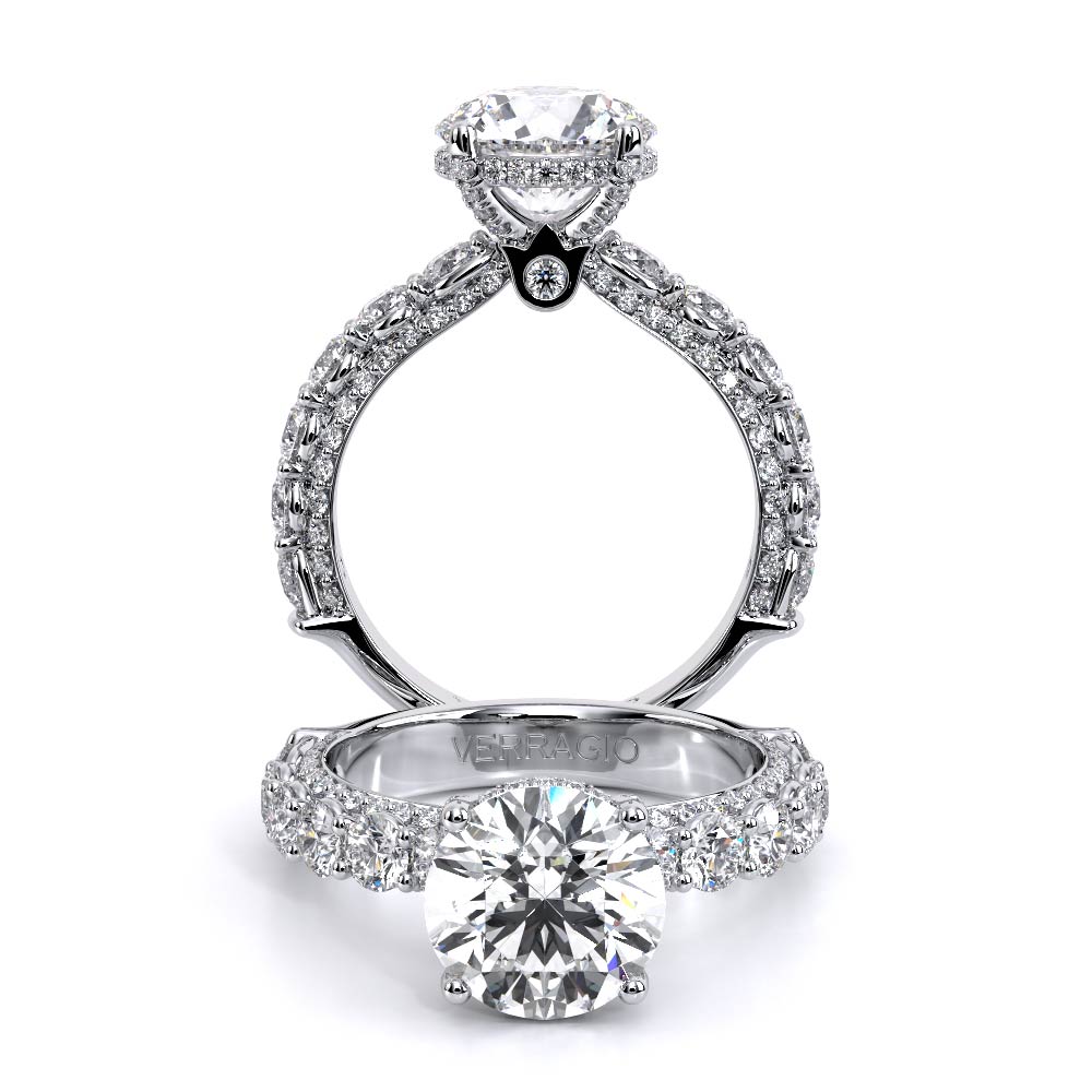 Verragio Pave Round Engagement Ring