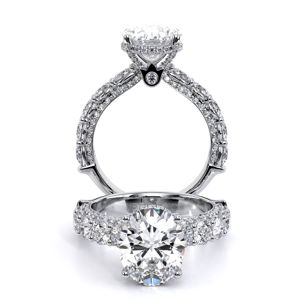 Verragio Pave Oval Engagement Ring