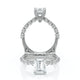 Verragio Halo Emerald Engagement Ring