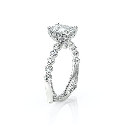 Verragio Halo Emerald Engagement Ring