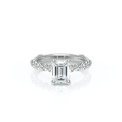 Verragio Halo Emerald Engagement Ring