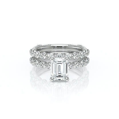 Verragio Halo Emerald Engagement Ring