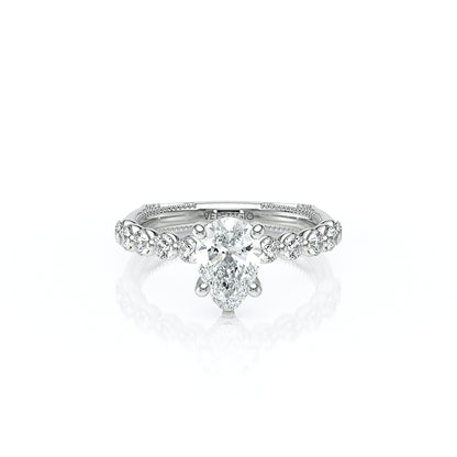 Verragio Halo Pear Engagement Ring