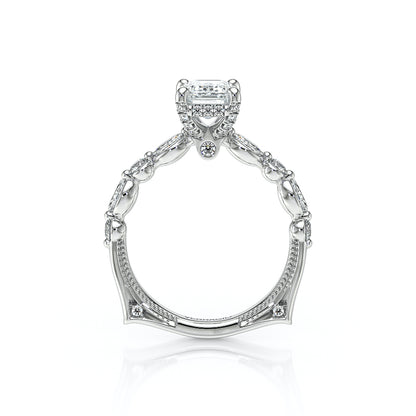 Verragio Halo Emerald Engagement Ring