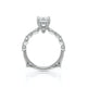 Verragio Halo Emerald Engagement Ring