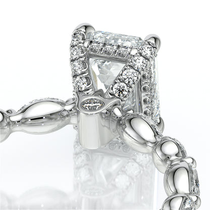 Verragio Halo Emerald Engagement Ring