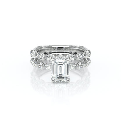 Verragio Halo Emerald Engagement Ring