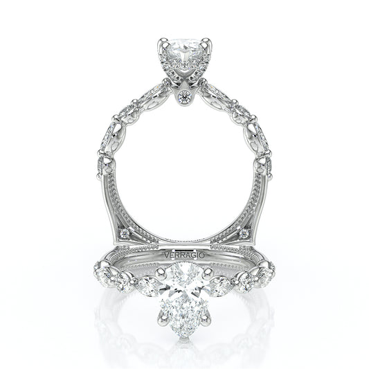 Verragio Halo Pear Engagement Ring