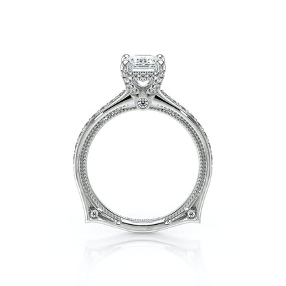 Verragio Halo Emerald Engagement Ring