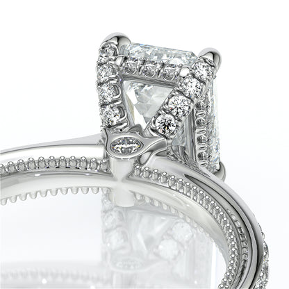 Verragio Halo Emerald Engagement Ring