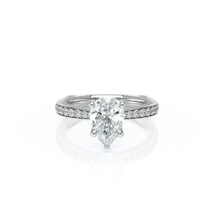 Verragio Halo Pear Engagement Ring