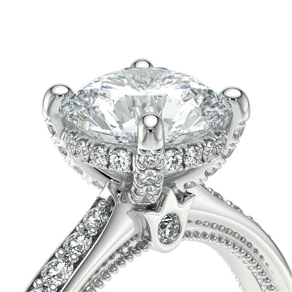 Verragio Halo Round Engagement Ring